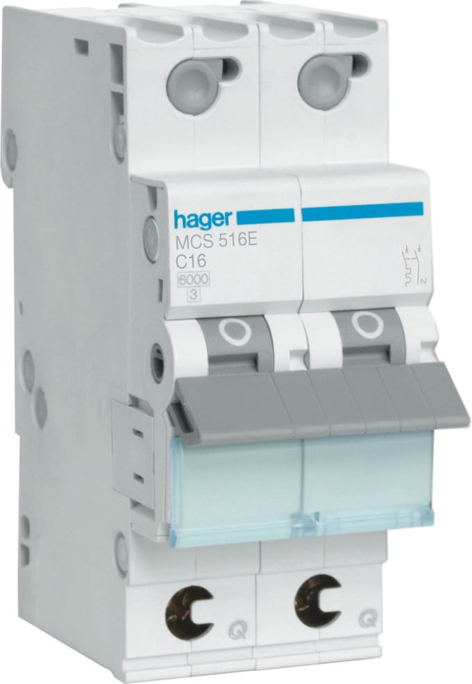 Hager Quickbusbar Stroomonderbreker - MCS516E - E2ZRM