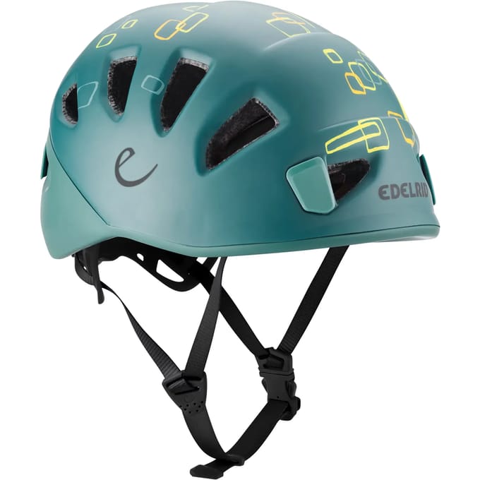 Edelrid Kids Shield Goed geventileerde klimhelm voor kinderen jade-petrol