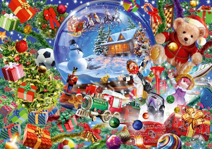 Bluebird Puzzle kerst legpuzzel Christmas Globe - 1000 stukjes.