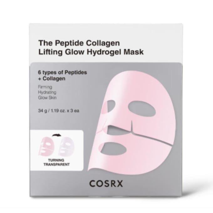 COSRX Masque Hydrogel Éclat Lifting Collagène Peptide Lot de 3 – Soin Fermeté & Éclat white
