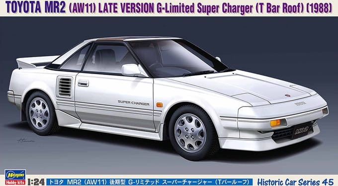Hasegawa Modelbouwpakket Auto - 21145 Toyota MR2 (AW11) Late G-Limited Super Charger Plastic - 1:24 - Modelbouw