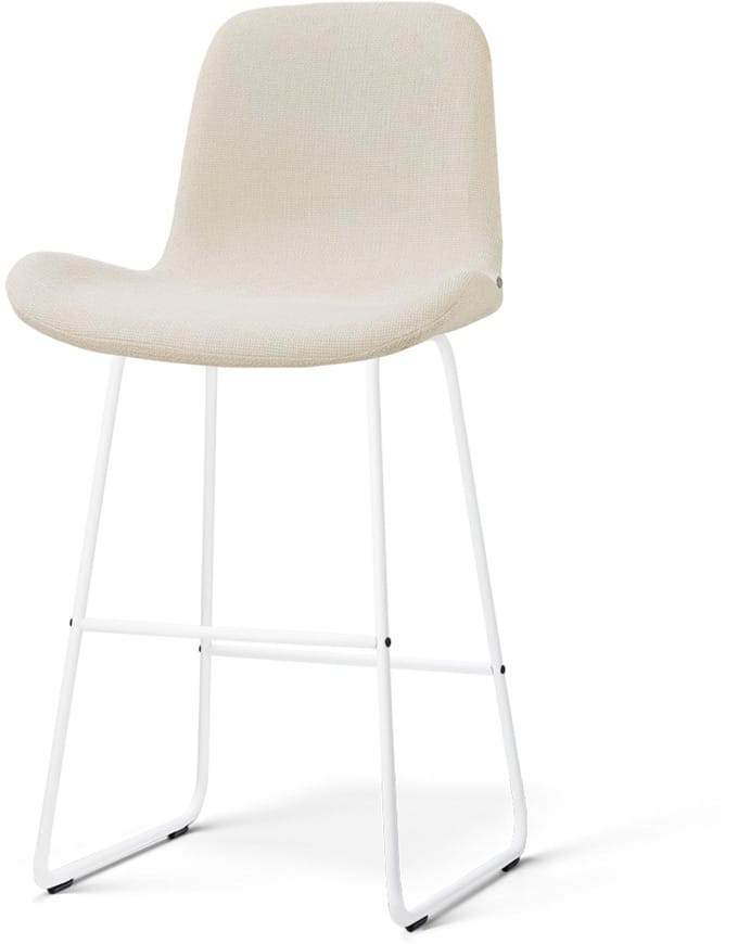Nolon Nino-Fé barkruk cottonbeige - wit onderstel - 75 cm