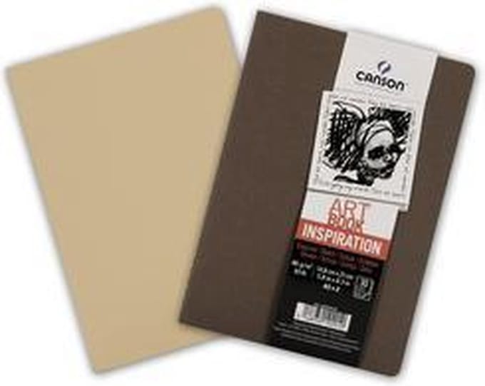 CANSON Schetsboek Kunstboek Inspiratie, A4, sepia / roze