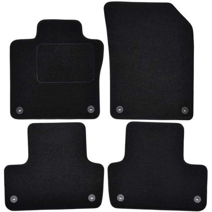 Vloermatten - Volvo - XC60 - Zwart Velours - 4 stuks - Nauwkeurige pasvorm