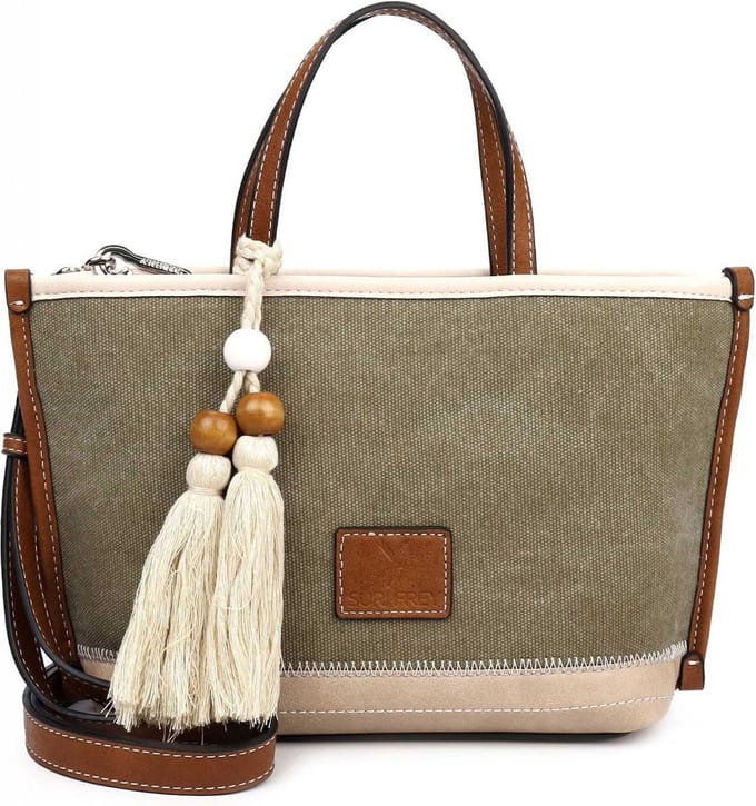 SURI FREY Schoudertas Handtas Polly Shopper Khaki Kaki