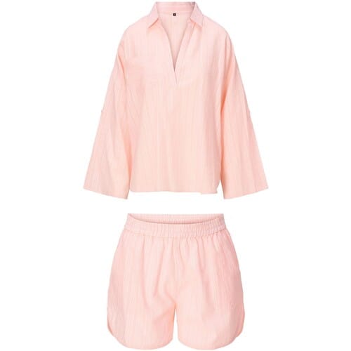 LingaDore - Shortama Set Perzik - maat XXL - Roze