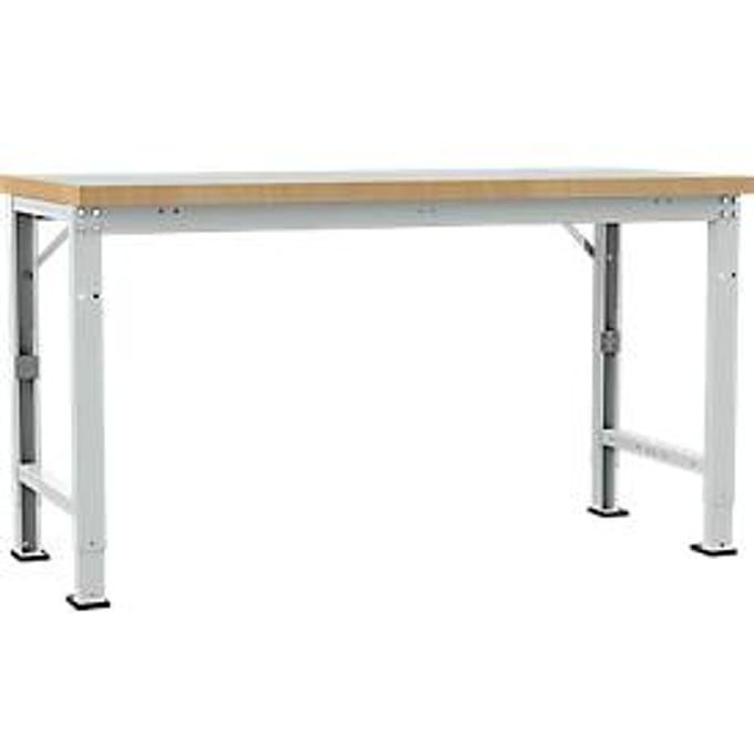 Manuflex WP6029.7035 Werkbank basismodule (b x d) 1750 mm x 700 mm Grijs-wit (RAL 7035)