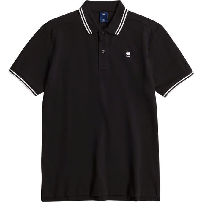 G-STAR Dunda slim stripe polo s\s Heren Poloshirt - dk black