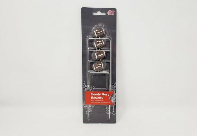 dci SET OF 4 FOOTBALL SKEWERS