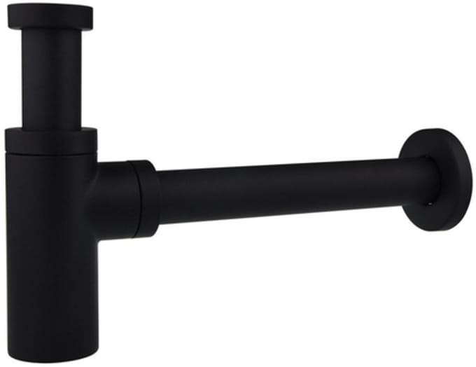 FugaFlow Efficiente Sobrado design bekersifon 1.1/4" voor wastafel mat zwart -