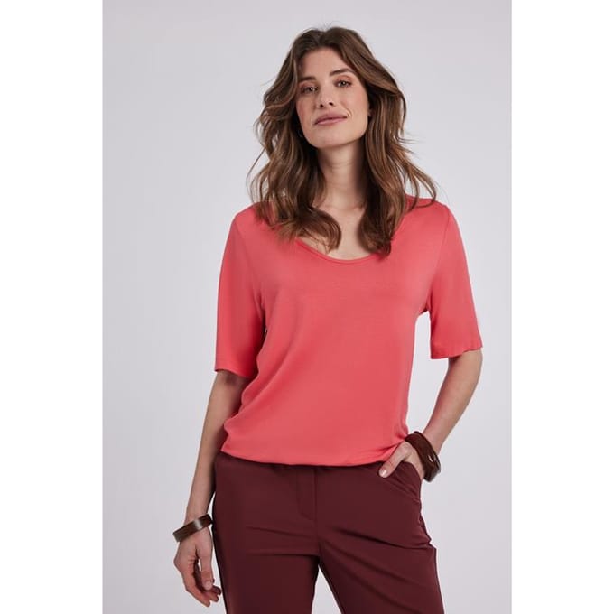 DIDI Dames Loose tee Promessa Geranium rose maat 48