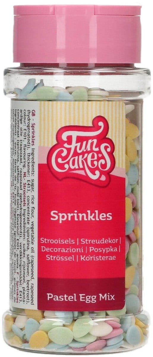 FunCakes Suikerdecoraties - Pastel Egg Mix - 60g - Eetbare Taartdecoratie