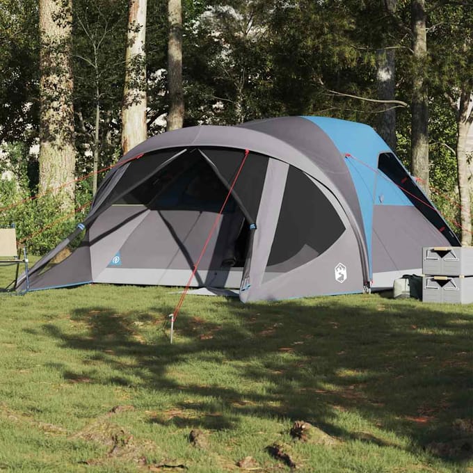 vidaXL - Tunneltent - 6-persoons - waterdicht - blauw