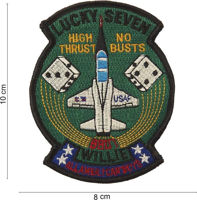 Embleem stof Lucky seven