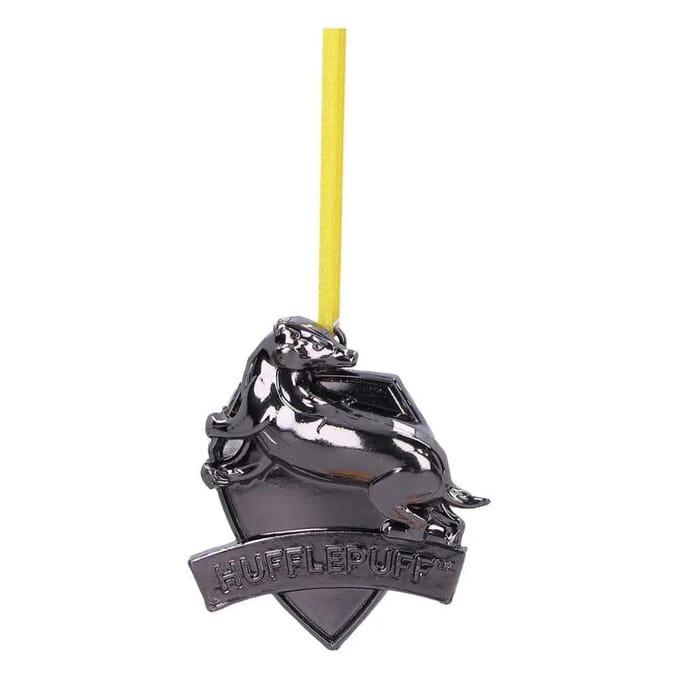 Nemesis Now - Harry Potter Hufflepuff Crest (Silver) kerstversiering