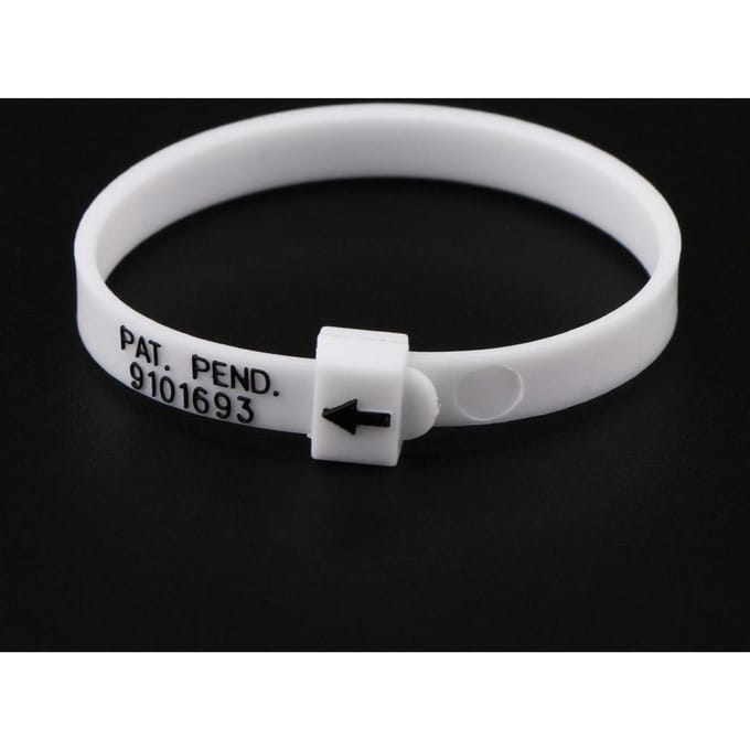 Bague en plastique pour doigt Jaugeur de taille de bague Outil de mesure de la taille du poignet pour bijoux US 117 UK A-Z blanc