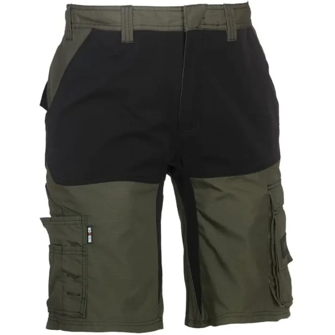 Herock Hespar korte werkbroek Experts (1901) - Khaki | Zwart - 48