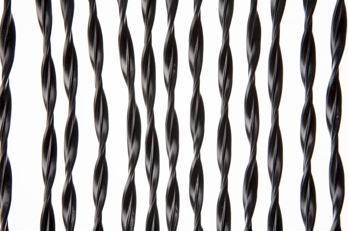 2LIF Paris Zwart Vliegengordijn deur - 93 x 210 cm