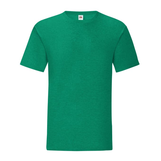 Fruit of the Loom Heren Iconic 150 Heather T-Shirt (Heide Groen)