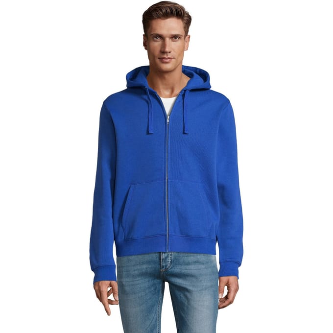 SOLS Heren Spike Full Zip Hoodie (Koningsblauw)