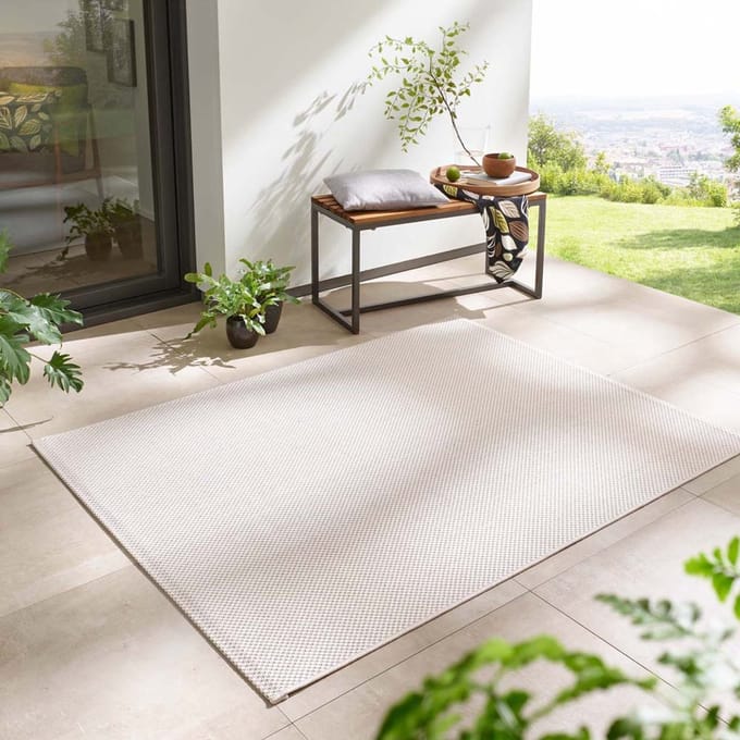 Buitenkleed - Elara crème 80x150