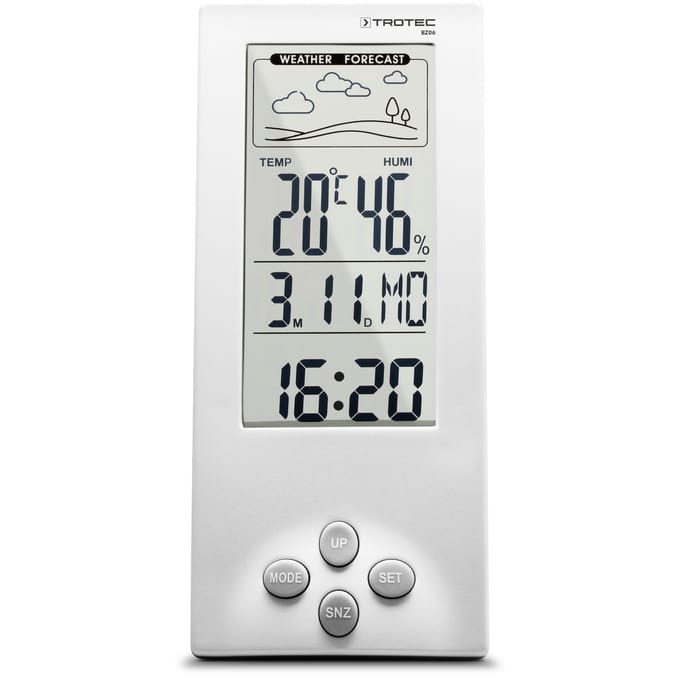 TROTEC Design-weerstation BZ06 Wekkerfunctie met sluimerknop