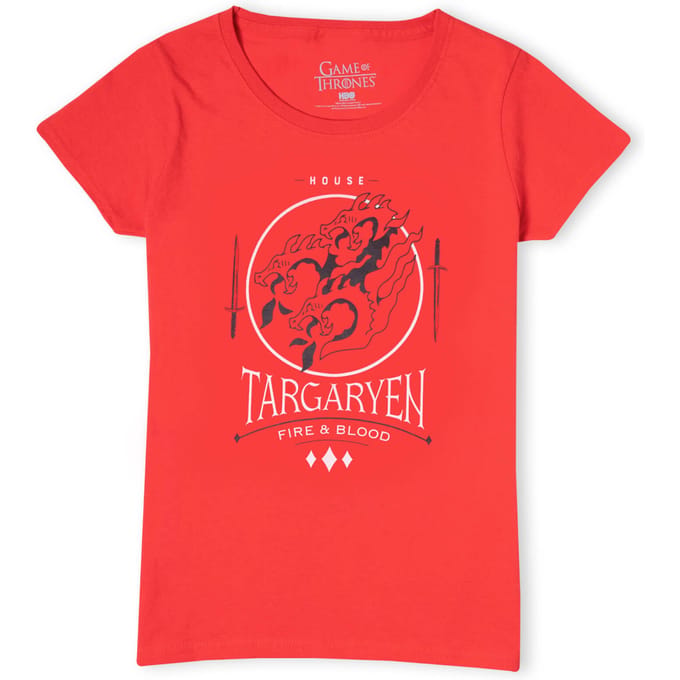 Game of Thrones House Targaryen Women's T-Shirt - Rood - L