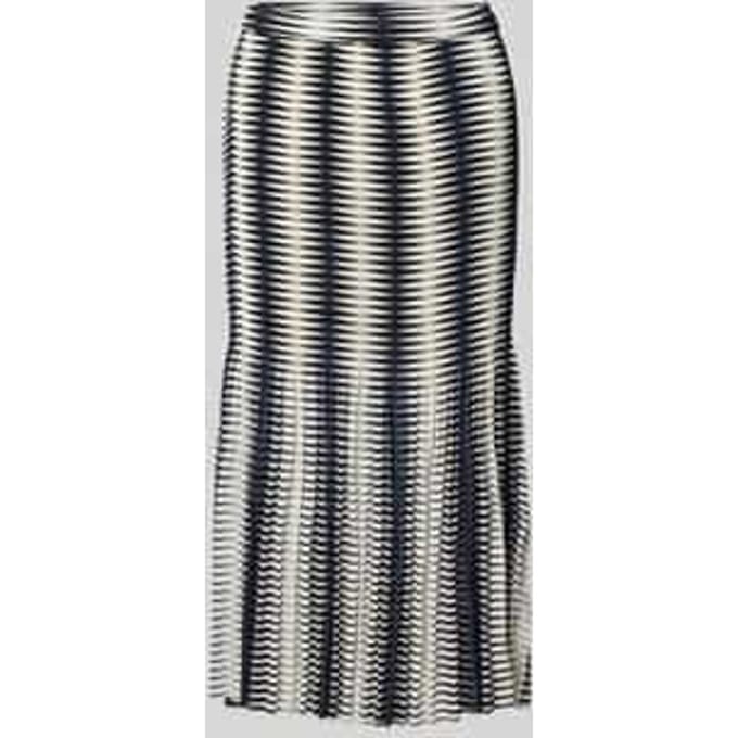 Midirok met plissévouwen, model 'Onora'