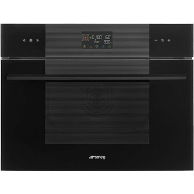 SMEG Micro combi Galileo Oven Oven , Linea, 45 cm, Combi-magnetron, Zwart, Vapor Clean