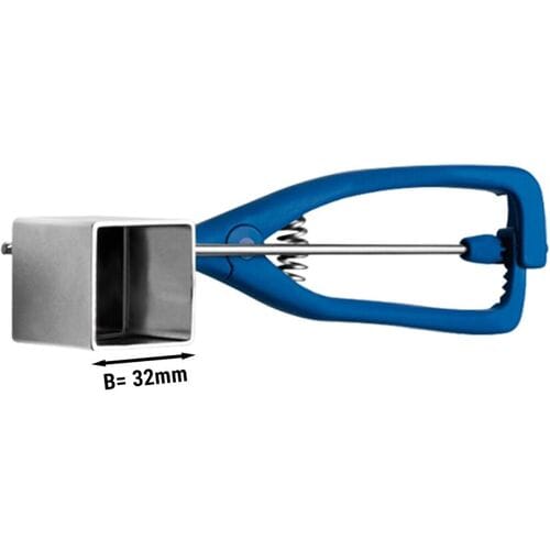 GGM Gastro Eisportionierer - Eckig - 32x32mm - Edelstahl