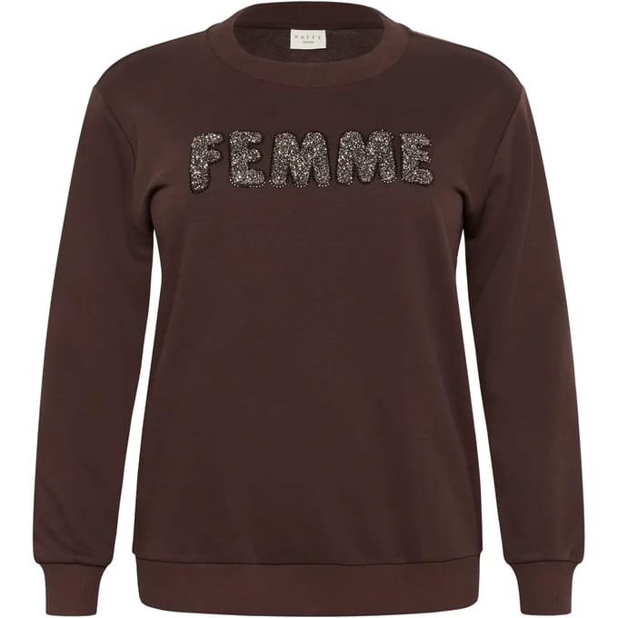 Dames sweatshirt KAFFE Curve Elise