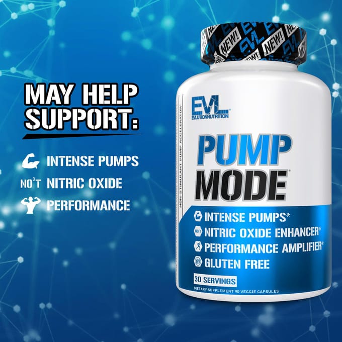 EVLution Nutrition, Pump Mode®, 90 Capsules Végétales