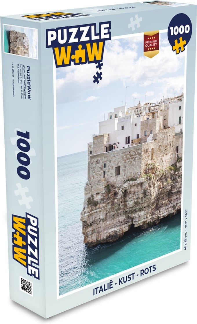 Puzzel Italië - Kust - Rots - Legpuzzel - Puzzel 1000 stukjes volwassenen