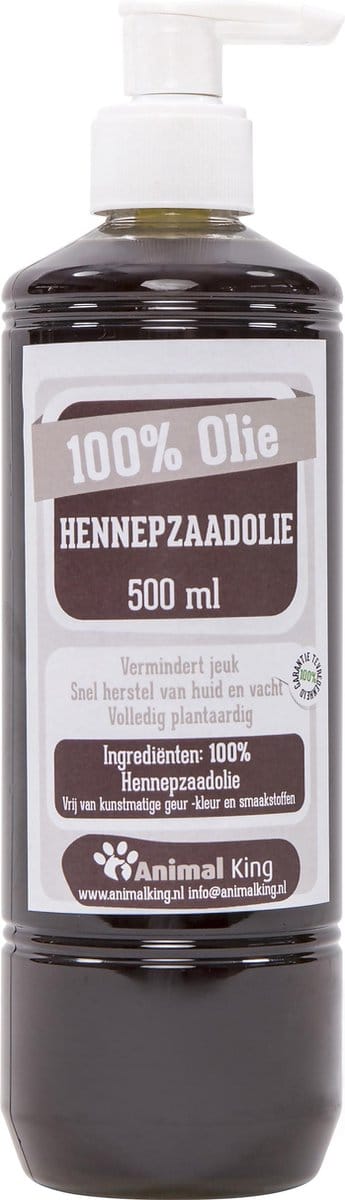Hennepzaadolie - 500ml - Animal King -