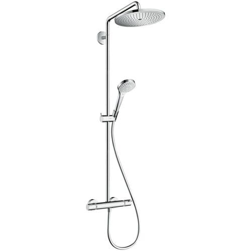 hansgrohe Croma S - Showerpipe - Raindance Select - 280mm - 1 straalfunctie - Brushed Bronze - Met thermostaat