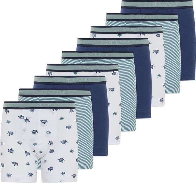 Schiesser Jongens retro short / pant 9 pack 95/5 Cotton
