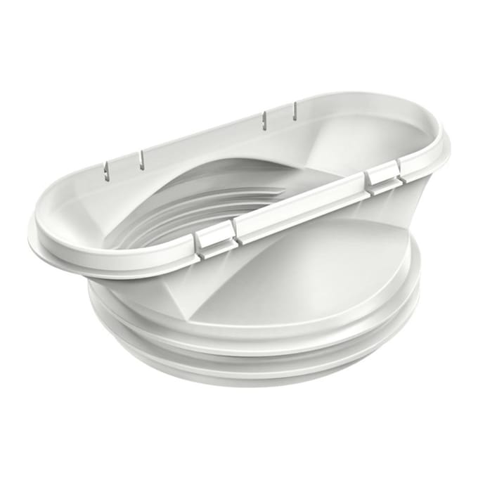 Flexibele Uitlaatslangkraag voor Mobiele Airconditioningapparaten Wasdroger Afzuigkapkraag [15cm interface] wit