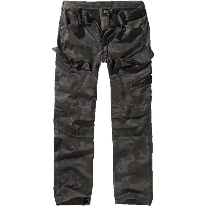 Brandit - Adven Slim Fit Cargobroek - M - Zwart/Bruin