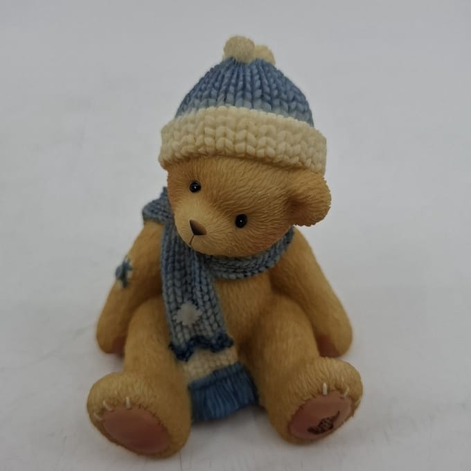 CHERISHED TEDDIES NIKKI - With Blue hat And Scarf - 1999 - Retired