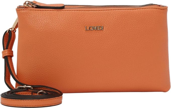 L.CREDI Ella Crossbody tas 24 cm - Dames - sanddorn