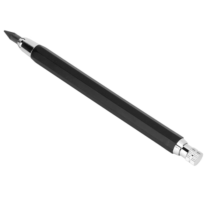 Mechanische kleurpotloden 5,6 mm dikke stift Comfortabele grip Aluminiumlegering Automatisch gekleurd black