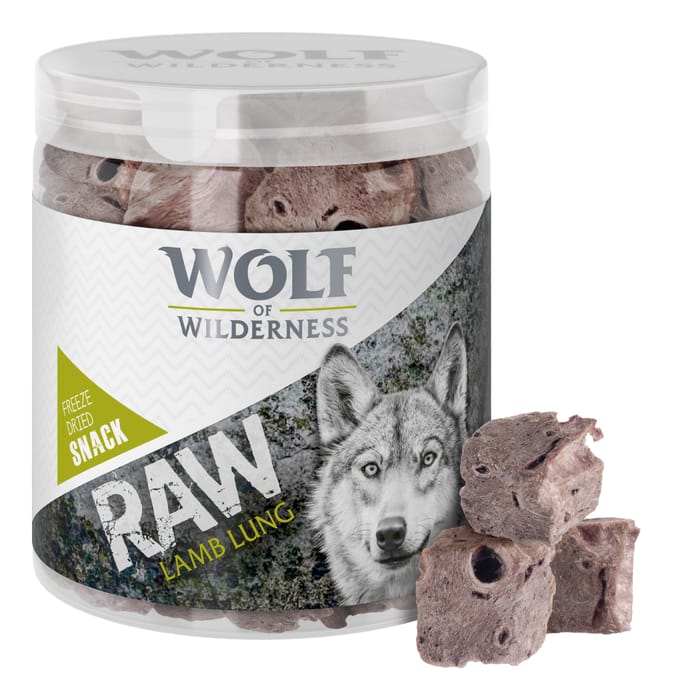 50g Gevriesdroogde Lamslong Wolf of Wilderness Hondensnacks