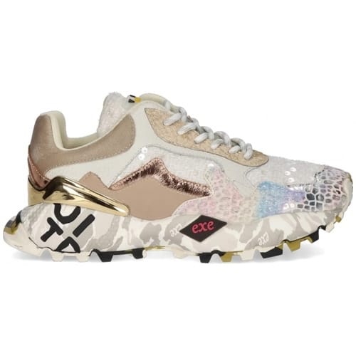 Sneakers Exé Shoes EXÉ Sneakers 134-28P - White/Beige/Leather
