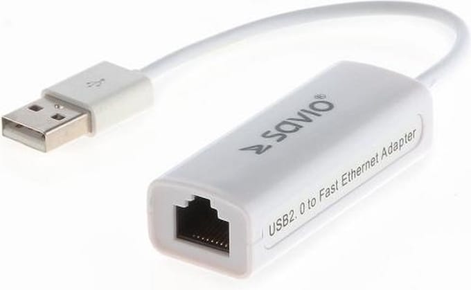 Savio CL-24 - Netwerkadapter - USB 2.0 - 10/100 Ethernet x 1