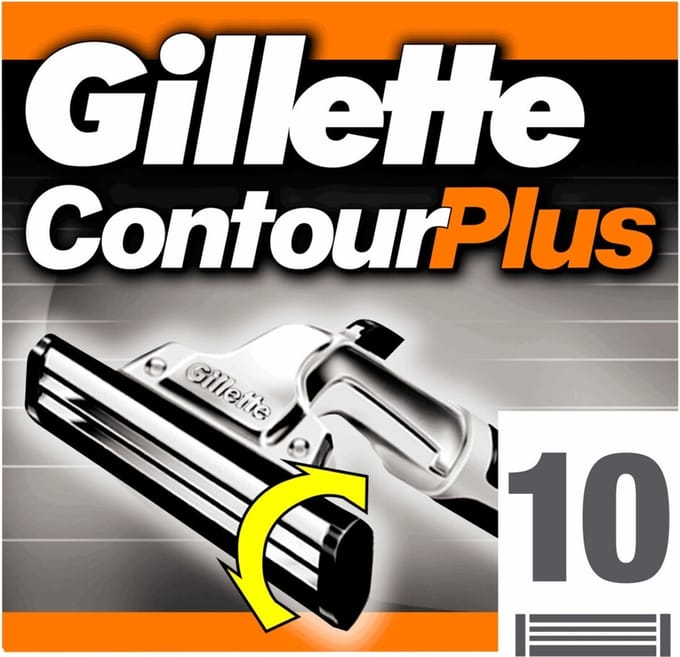 Gillette Contour Plus - 12 x 10 stuks - Wegwerpscheermesjes - Voordeelverpakking
