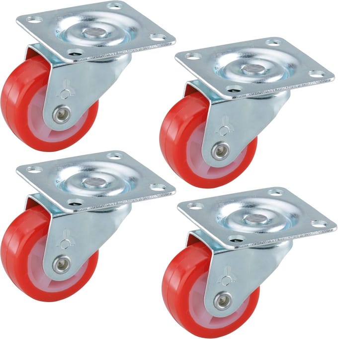 dörner + helmer Zwenkwiel Wieldiameter: 30 mm Draagvermogen (max.): 20 kg 4 stuk(s)
