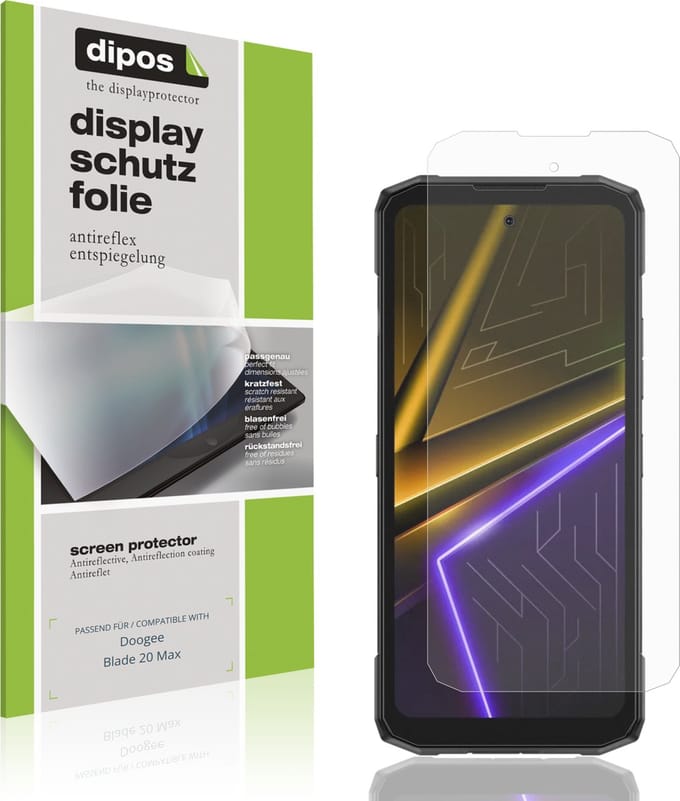 dipos – 4x Matte Beschermfolie geschikt voor Doogee Blade 20 Max | Krasbestendige & antireflecterende Screenprotector Ultra-Thin