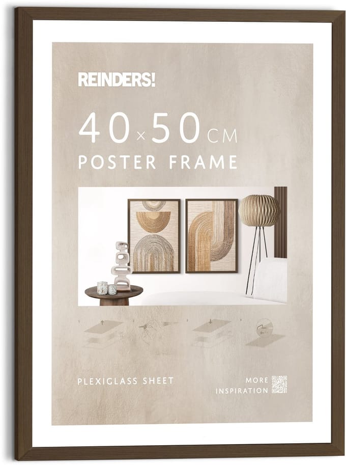 Wissellijst hout Poster 40x50 walnoot Hout - REINDERS