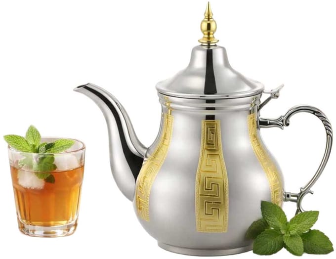 Kadirelli Theepot Zilver/Goud - 2L - RVS - Inductie