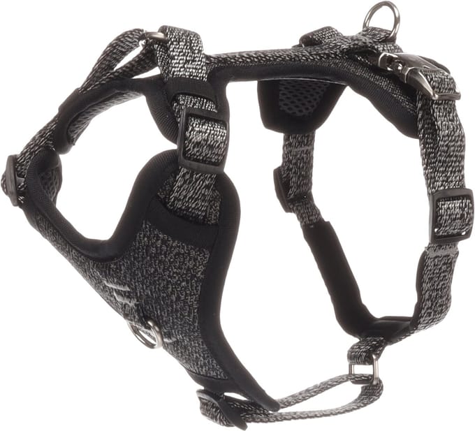 Flamingo - Hond Harnas Mago Donkergrijs XS 25-43cm 30-45cm 15mm